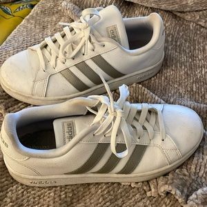 Adidas white sneakers